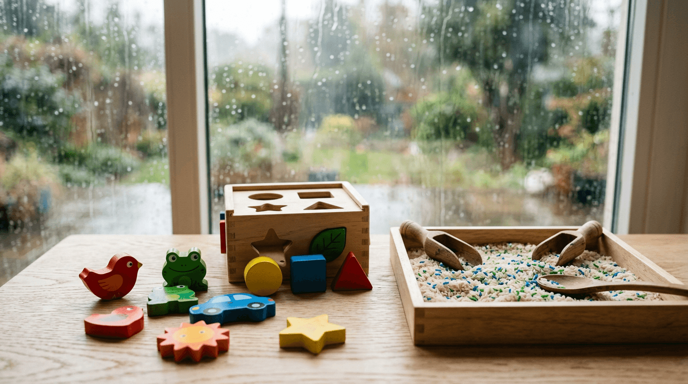 Regendag activiteiten met een 2-jarige peuter: 6 spelletjes die écht werken