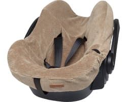 Baby's Only Baby autostoelhoes universeel Sense - Hoes voor de autostoel - Groep 0+ - Clay - Zachte rib corduroy stof - Geschikt voor 5-puntsgordel