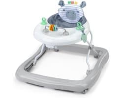 Baby Activiteiten Loopstoel - Loopwagen Peuter - Eerste Stapjes Leren - Drie Hoogte-standen - 49.5 cm Max - Chambray