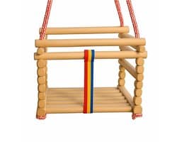 Baby Mix - Babyschommel - Beukenhouten schommel - Kinderschommel - Veiligheidsschakel - Duurzaam speelgoed - Schommelstoel - Schommelbank