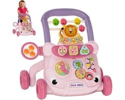 Baby Loophulp - Loopwagen Peuters - Eerste Stapjes Leren - Veilige Stabiele Basis - 41 x 33 x 39 cm