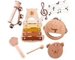 Houten Muziekinstrumenten Set Baby