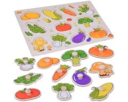 Houten Groentepuzzel met Knoppen