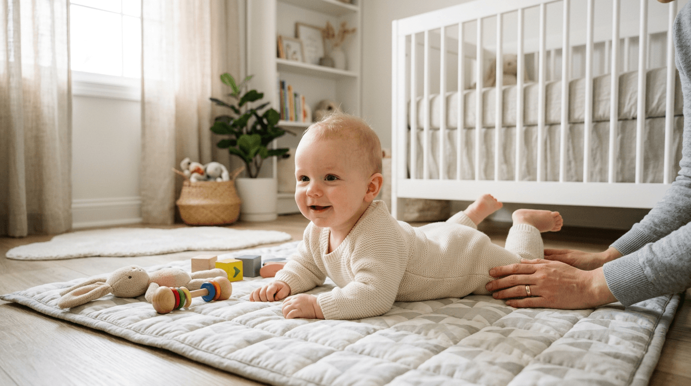 Speelmat voor tummy time: wat werkt echt voor buikligtijd