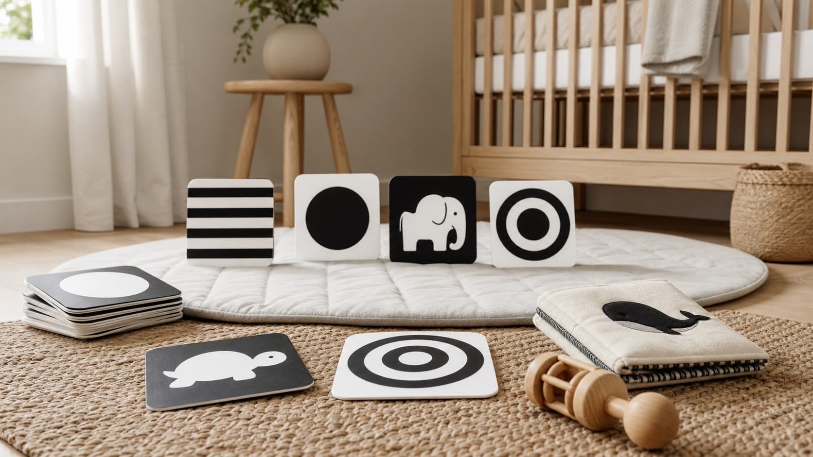 Contrastkaarten voor je baby: wat ziet je kind er werkelijk in?
