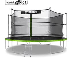 ZIPRO Jump Pro IN - Trampoline met veiligheidsnet - Ø435cm 14FT - Voor kinderen en volwassenen - Inclusief Ladder - max. 150 kg - Grote