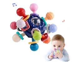 Montessori Baby Sensorisch Speelgoed 0-3 3-6 6-9 9-12 Maanden – Baby Bijtring & Knijpspeelgoed – Sensorisch Bal Speelgoed voor Baby's 0 3 6 9 12 18 Maanden – Educatief Baby Speelgoed Cadeau voor Jongens Meisjes