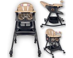 Twinky® Kinderstoel SWING – 3-in-1 Kinderstoeltje Set met Schommel – Inklapbare Eetstoel & Baby Wagentje en Babystoel Voor Aan Tafel – Kinderzetel, Peuterstoeltje en Meegroeistoel in 1