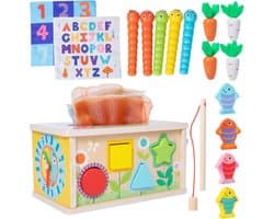 6-in-1 Houten Activiteitenkubus
