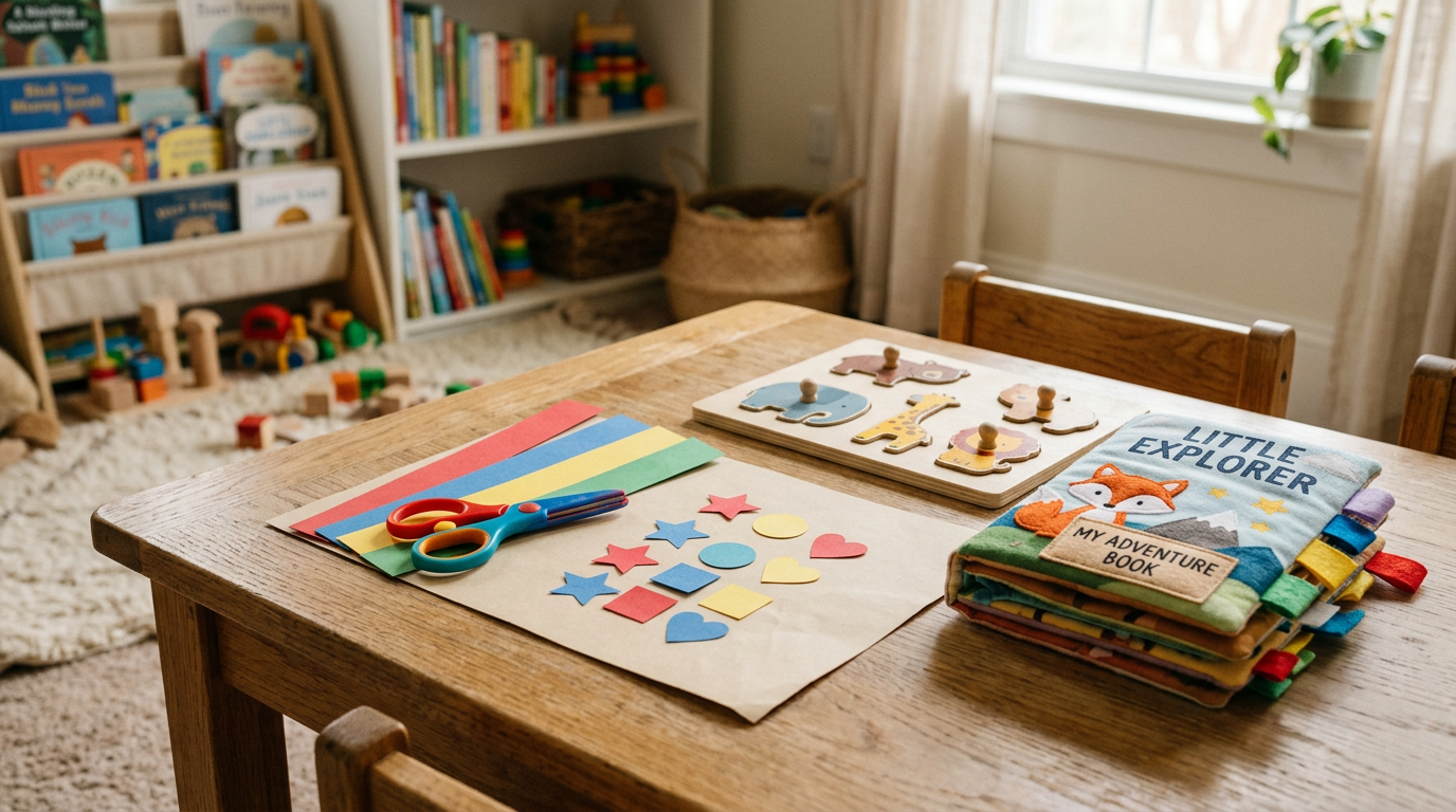 Educatief knipwerk: op welke leeftijd leer je een kind knippen (en wat doet de schaar met zijn brein)?